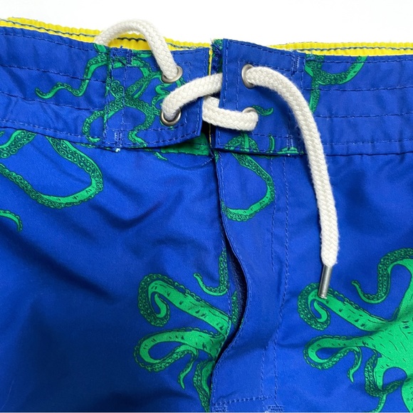 POLO Ralph Lauren Octopus Swim Shorts Blue Lined Drawstrings, Boys 14-16 - Picture 5 of 7